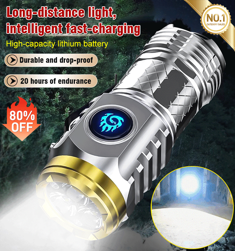 🔥🎁2024-New Year Hot Sale🎁German Three-eyed Monster Mini Flash Super Power Flashlight
